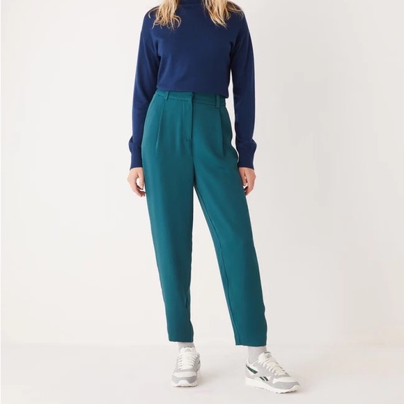 The Amelia Balloon Fit Pant in Deep Teal - Picture 2 of 6